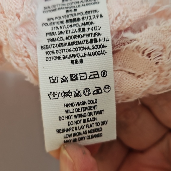 ■Sold Free People pale Pink Top size small/Medium - Picture 6 of 6